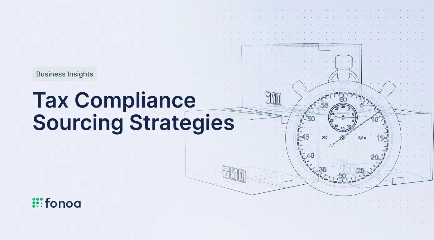 Tax Compliance Sourcing Strategies