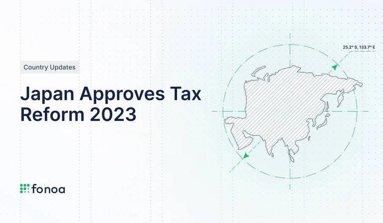 Japan Approves Tax Reform 2023