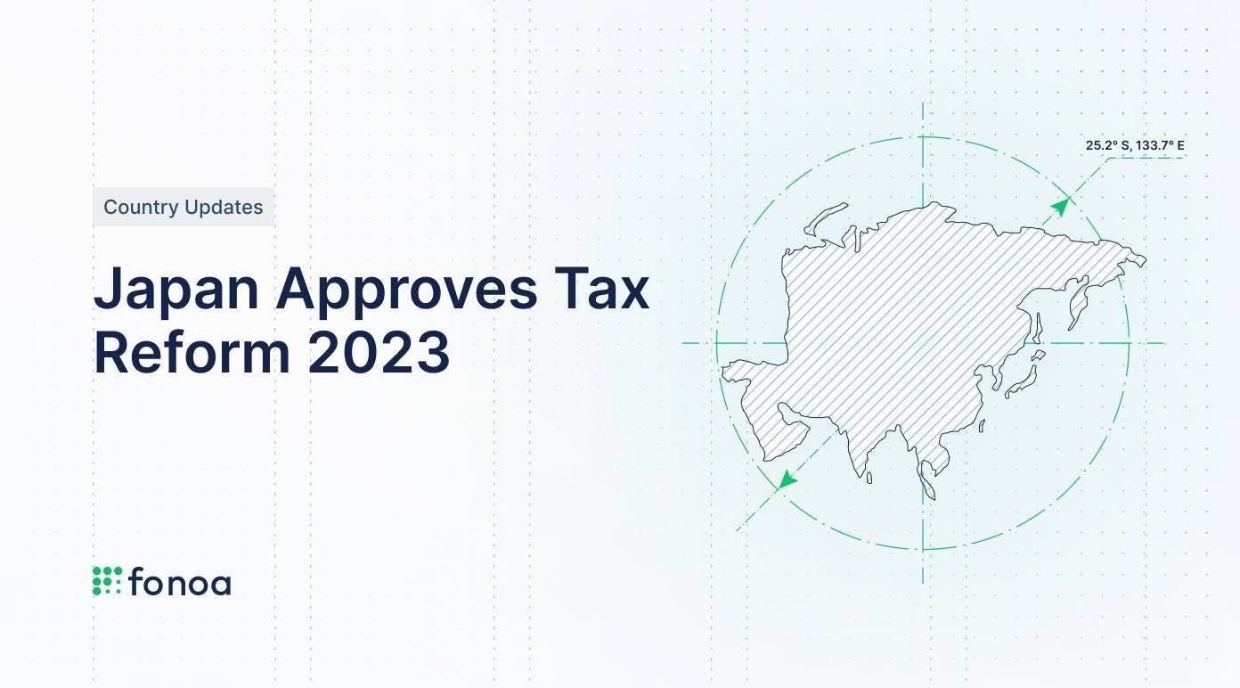 Japan Approves Tax Reform 2023