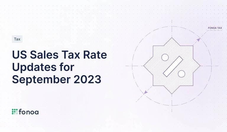 US Sales Tax Rate Updates for September 2023
