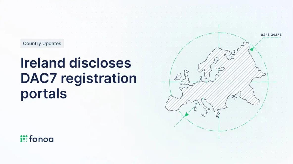 Ireland discloses DAC7 registration portals