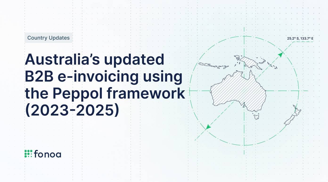 Australia’s updated B2B e-invoicing using the Peppol framework (2023-2025)