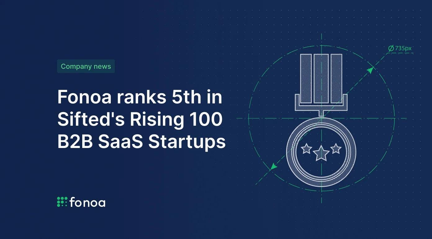 Fonoa ranks 5th in Sifted's Rising 100 B2B SaaS Startups