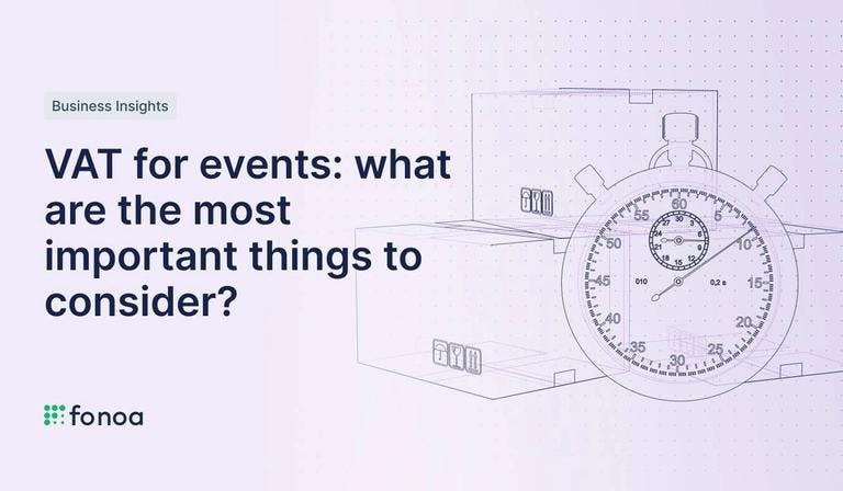 VAT for events: what are the most important things to consider?