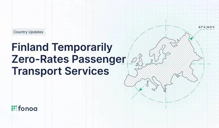 Finland Temporarily Zero-Rates Passenger Transport Services