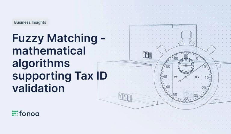 Fuzzy Matching - mathematical algorithms supporting Tax ID validation