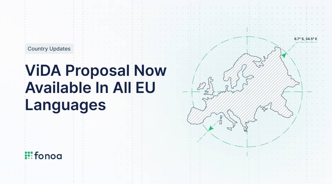 ViDA Proposal Now Available In All EU Languages