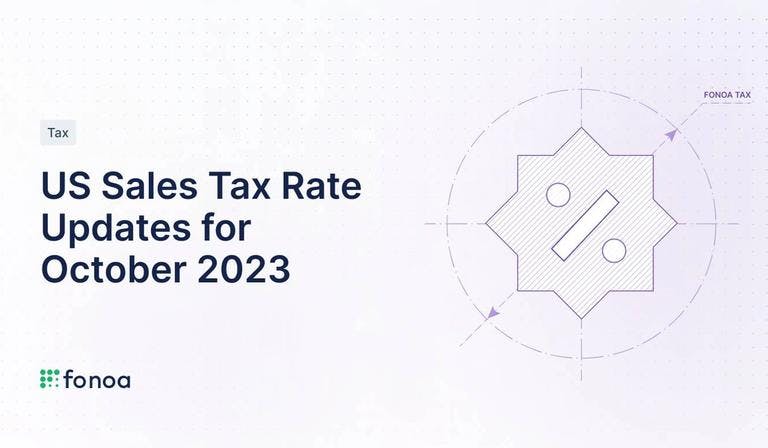 US Sales Tax Rate Updates for October 2023