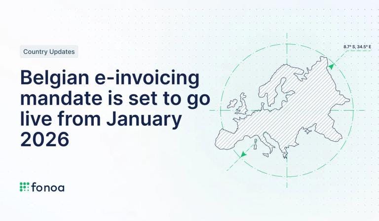Belgian e-invoicing mandate is set to go live from January 2026