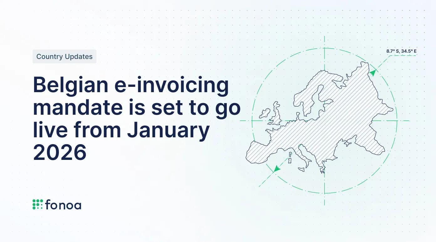 Belgian e-invoicing mandate is set to go live from January 2026