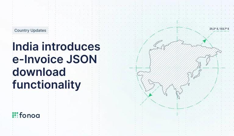 India introduces e-Invoice JSON download functionality